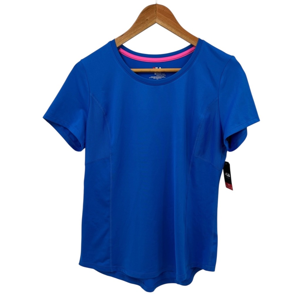 Fila Sport Women's Blue Tru Dry Wicking Athletic T Shirt Size Medium